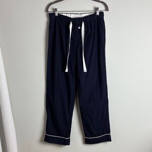 Quince women’s navy blue organic cotton pajama pants Size L